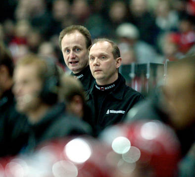 Kent Johansson och Anders Eldebrink, tränare Timrå