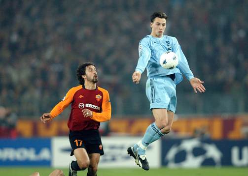 Roma - Ajax, Zlatan Ibrahimovic, Ajax och Domiano Tommasi,
