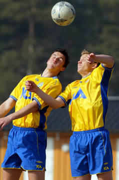 Fotboll, Sverige, U21, Stefan Ålander och Per Nilsson
