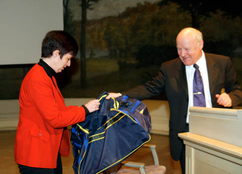 Mona Sahlin och Lars-Åke Lagrell, förbundsordförande