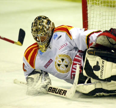 Jamie Ram, målvakt,  Brynäs gjorde ett flertal