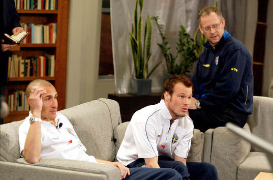 Henrik Larsson, Fredrik Ljungberg och Lars Lagerbäck,