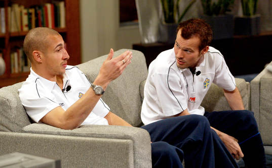 Henrik Larsson och Fredrik Ljungberg, Sverige