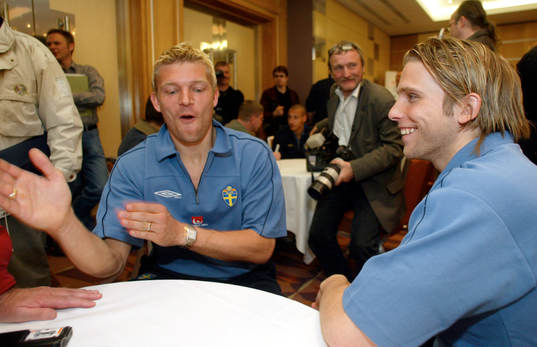 Marcus Allbäck och Anders Svensson, Sverige