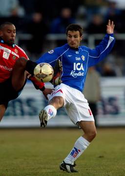 Cain Dotson, Sundsvall och Sharbel Touma, Halmstad