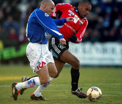 Magnus Svensson, Halmstad och Cain Dotson, Sundsvall