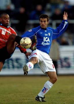 Cain Dotson, Sundsvall och Sharbel Touma, Halmstad