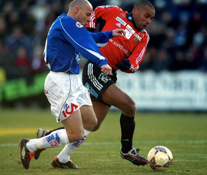 Magnus Svensson, Halmstad och Cain Dotson, Sundsvall
