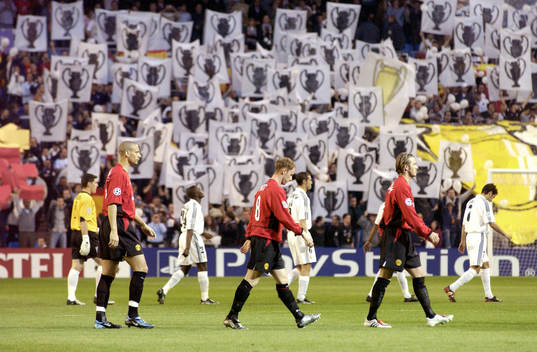 David Beckham , Nicky Butt och Rio Ferdinand, Manchester