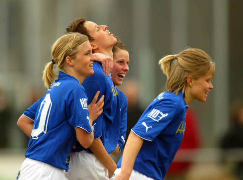 Fotboll, Dam, Allsvenskan, Therese Andersson, Frida Lundh,