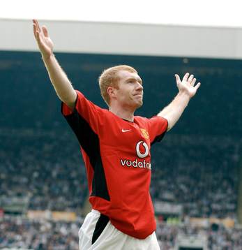 Paul Scholes, Manchester United jubel