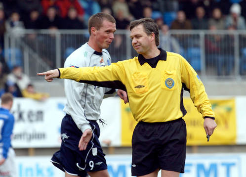 Magnus Wallin, Falkenberg och Åke Andreasson, domare