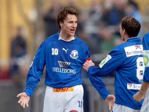 Jonas Nilsson, Trelleborg har gjort 1-0