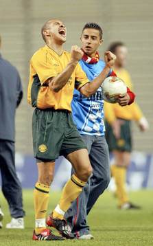 Henrik Larsson, Celtic (Jubel)
