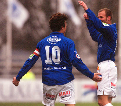 Jonas Nilsson och Patrick Svensson, Trelleborg jublar