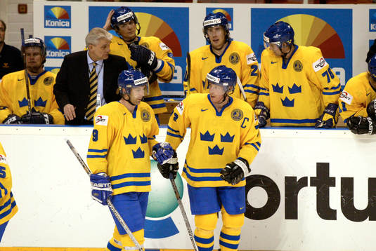 Ishockey, VM, Sverige, bås