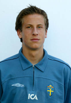 Fotboll, Sverige,  U21. Porträtt. Jonas Olsson