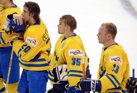 Tommy Salo, Henrik Zetterberg och Mats Sundin, Sverige
