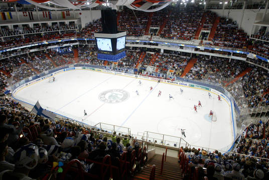 Arena, interiör, ishall