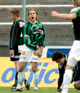 Patrik Elmander jubel