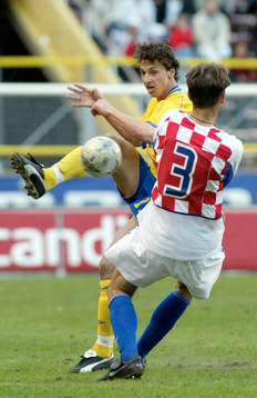 Zlatan Ibrahimovic, Sverige och Josip Simunic, Kroatien