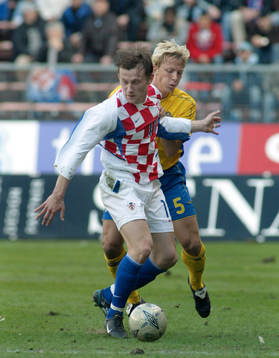 Erik Edman,  Sverige och Ivica Olic, Kroatien