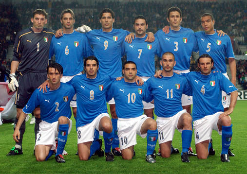 Fotboll, Italien, lagbild