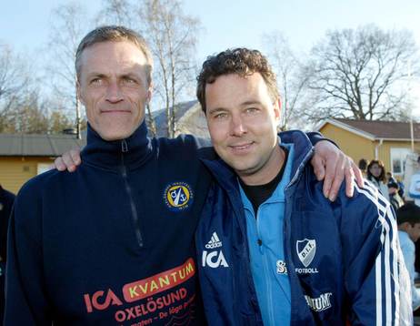 Stefan Rexin, tränare Oxelösund och Stefan Rehn, Ass