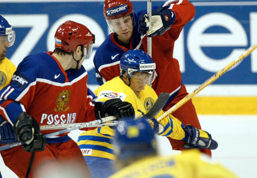 Ishockey, VM, Sverige - Ryssland
