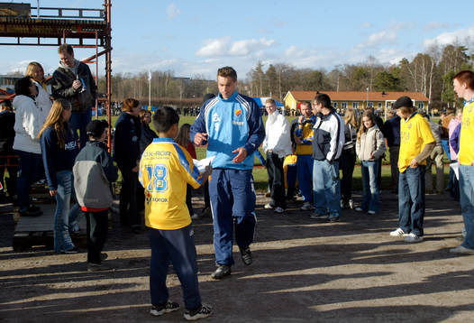 Johan Elmander, Djurgården, autografer