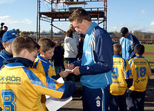 Johan Elmander, Djurgården, autografer