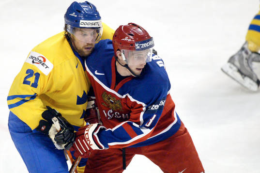Peter Forsberg och Pavel Datsyuk