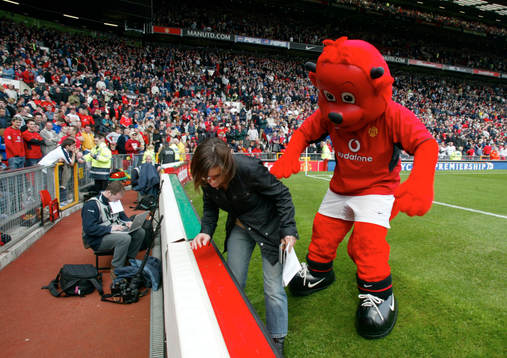 Fotboll, Engelsk, Premier Leuge, Manchester United, Maskot,