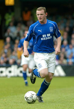 Fotboll, Premier Leuge, Wayne Rooney. Everton