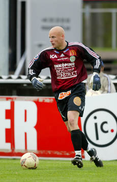 Fotboll, Allsvenskan, Henrik Johansson, målvakt, Enköping