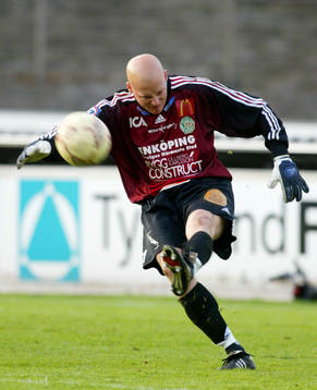 Fotboll, Allsvenskan, Henrik Johansson, målvakt, Enköping