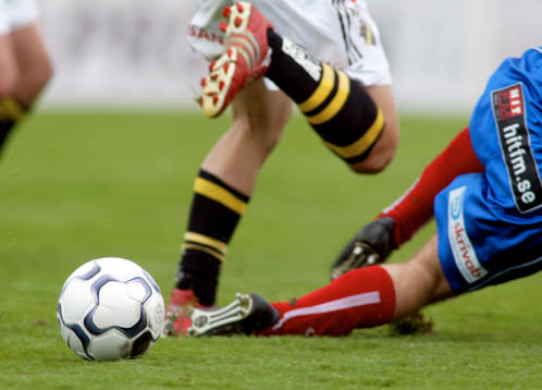 Boll, ben, sko, fotbollsko, strumpor
