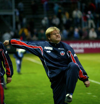 Peter Swärdh, tränare Helsingborg var mycket arg vid