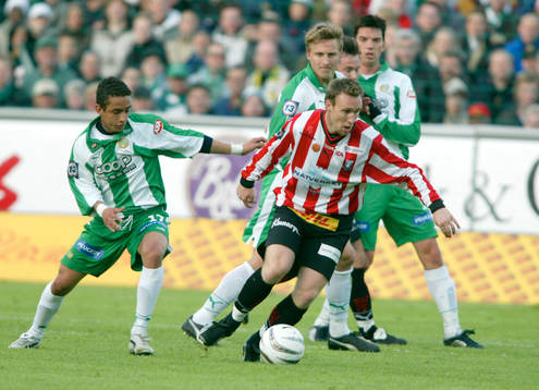Elvis Da Silva Santana, Jonas Stark och Johan Andersson,