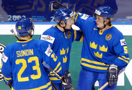 Mika Hannula och, Niklas Andersson och Ronnie Sundin,