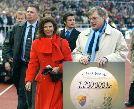 Drottning Silvia, Prins Carl Philip och Bo Lundquist,