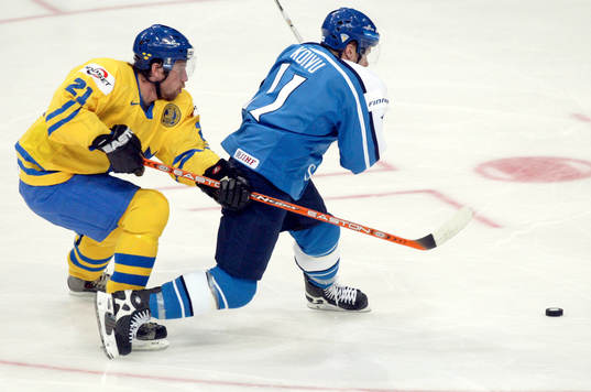 kvartsfinal, Peter Forsberg, Sverige och Saku Koivu, Finland
