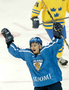 kvartsfinal,Ville Peltonen, jubel, Finland