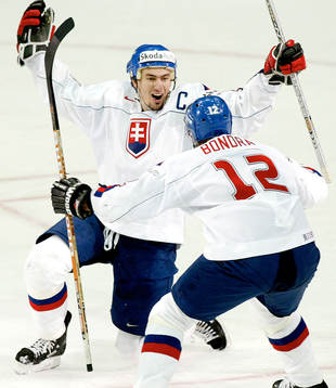 Miroslav Satan, Slovakien, jubel