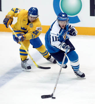 Henrik Zetterberg och Saku Koivu