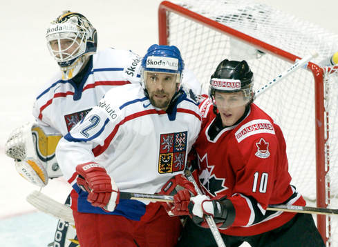Roman Malek, målvakt och Pavel Kolarik, Tjeckien, Shawn