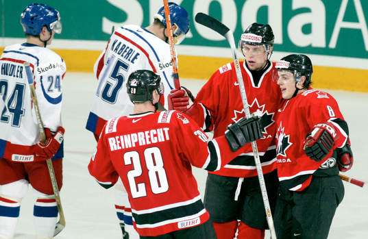 Steven Reinprecht, Daniel Briere, Kanada, Tjeckien, depp