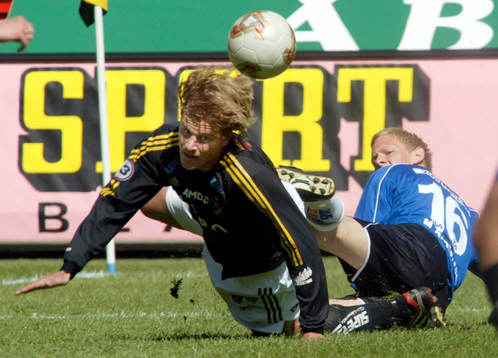 Daniel Tjernström, AIK och Magnus Andersson, Halmstad