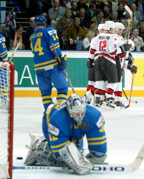 2-2, Kanada kvitterar, Mikael Tellqvist, målvakt,  depp