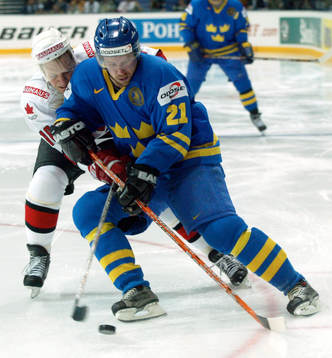 Peter Forsberg och Kirk Maltby